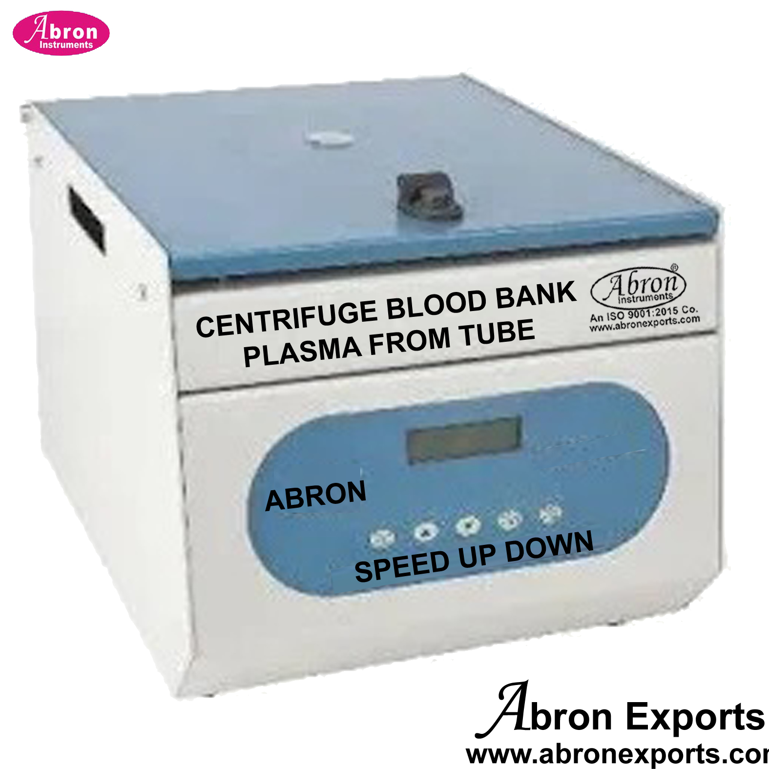 Centrifuge Blood Bank Digital With Speed Regulator for 1 Pack of 200ml Electric Abron ABM-2692C2H 